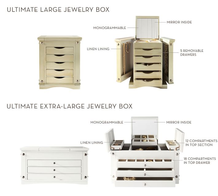 extra large jewelry boxes