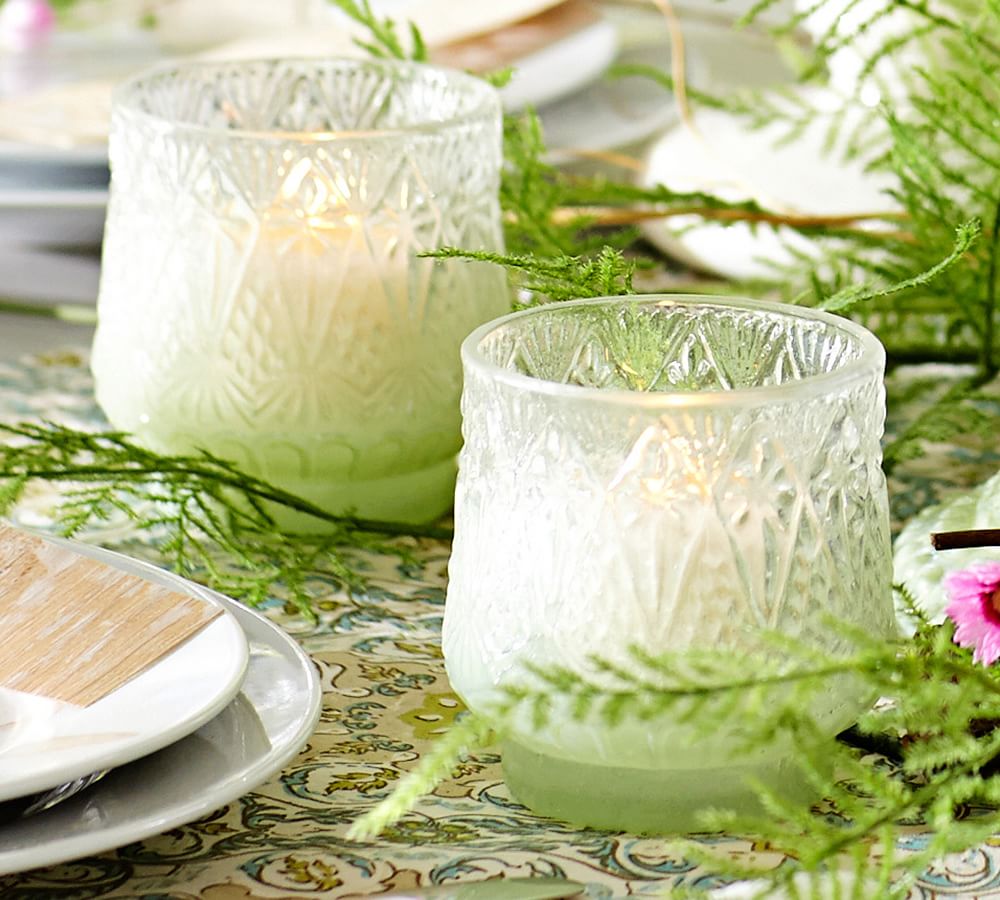 Milk Glass Votive Cup Candle Holder Pottery Barn