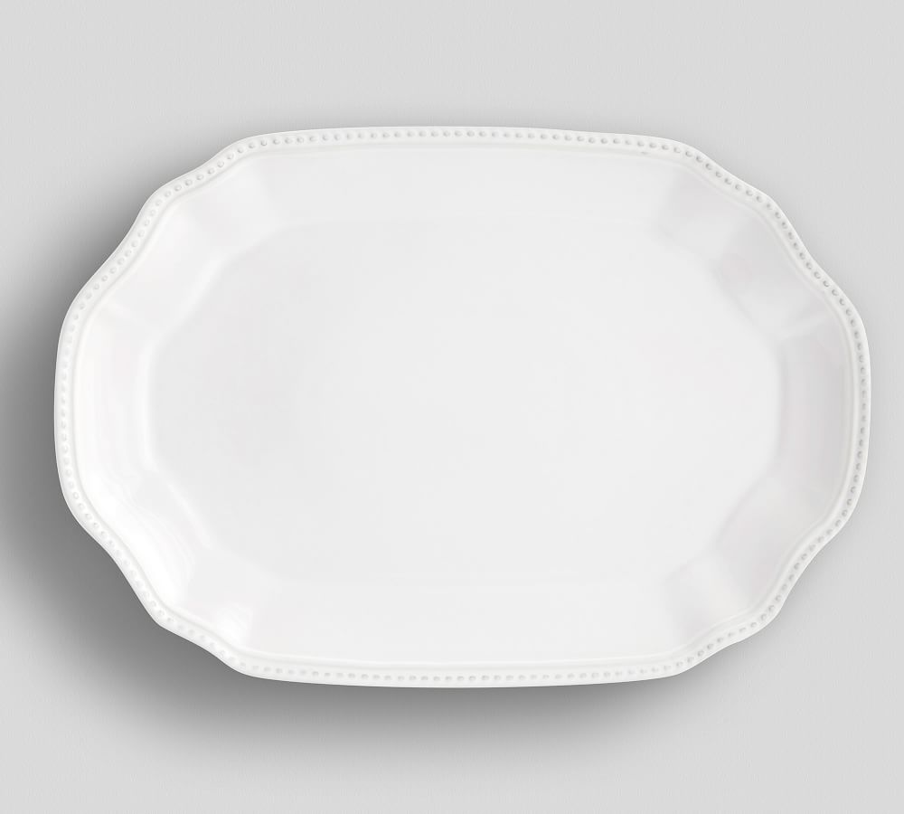 Leila Oval Serving Platter Pottery Barn