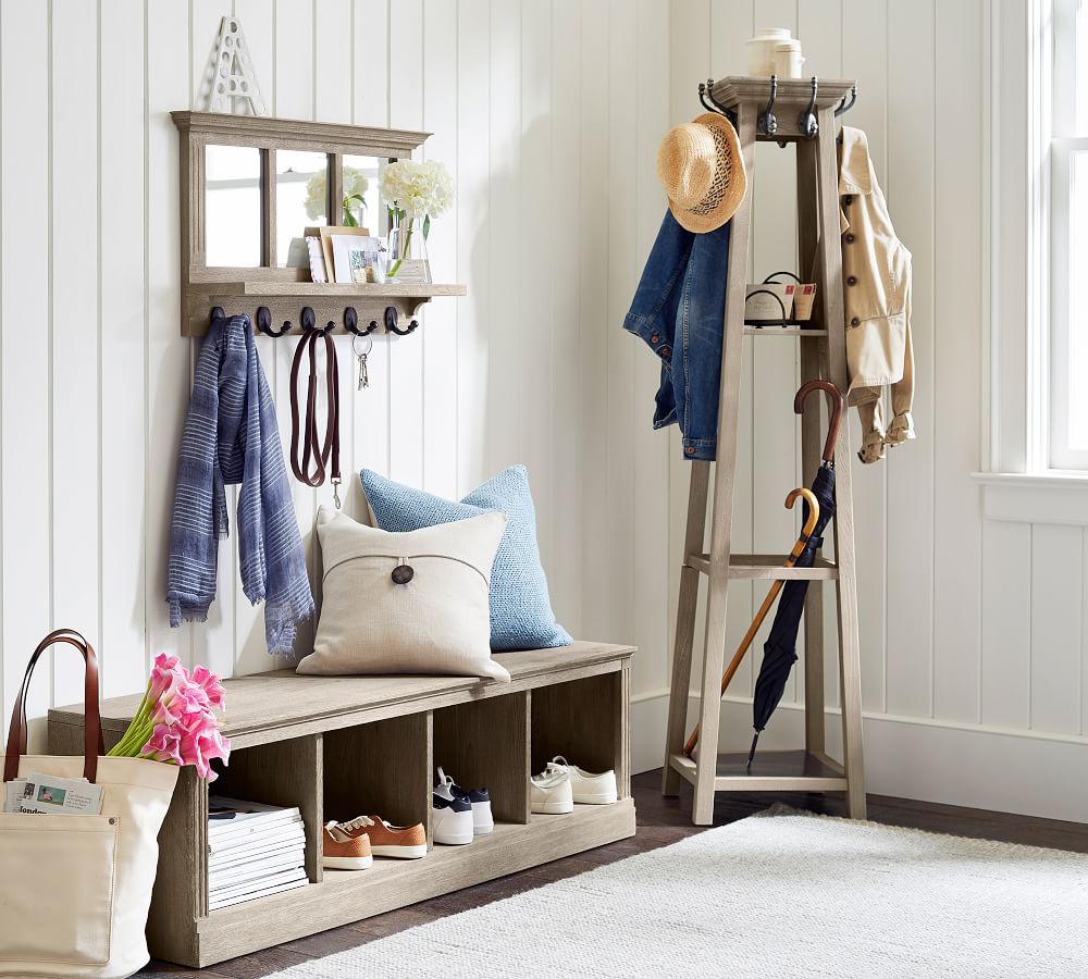 Livingston Mango Wood Entryway Collection Pottery Barn