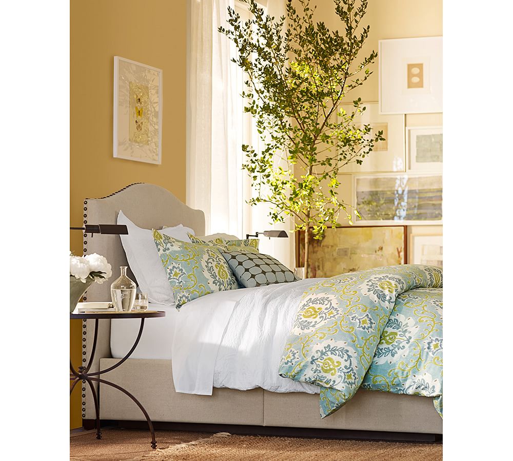 Joyce Ikat Patterned Duvet Cover & Sham Pottery Barn