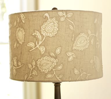 pottery barn embroidered lamp shade