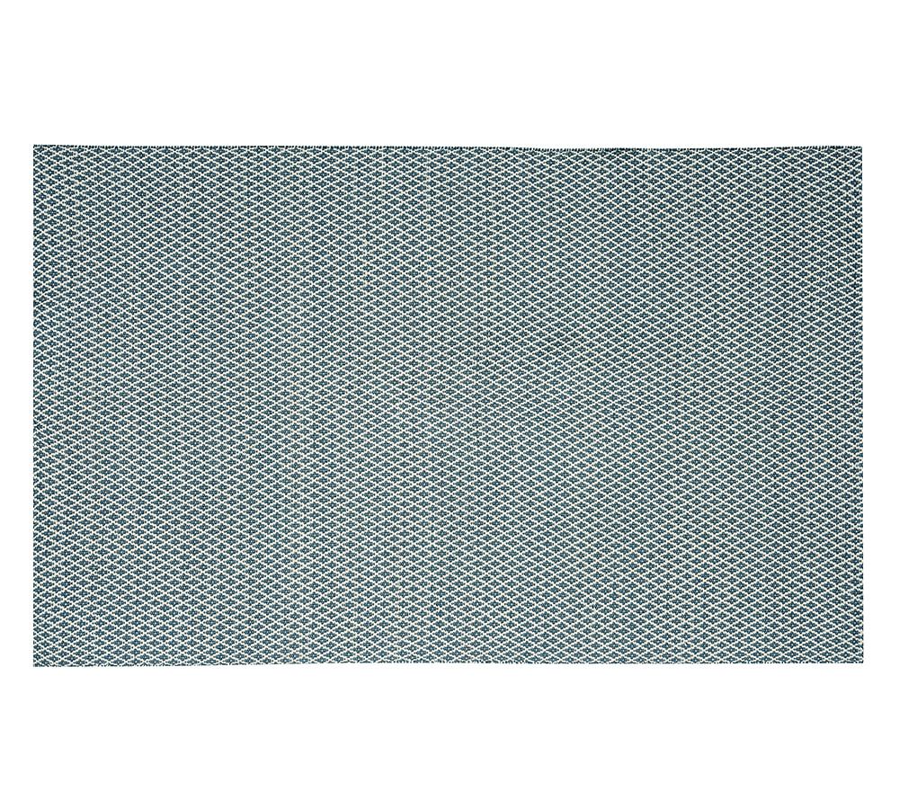 Basic Diamond Recycled Yarn Indoor/Outdoor Rug Pottery Barn