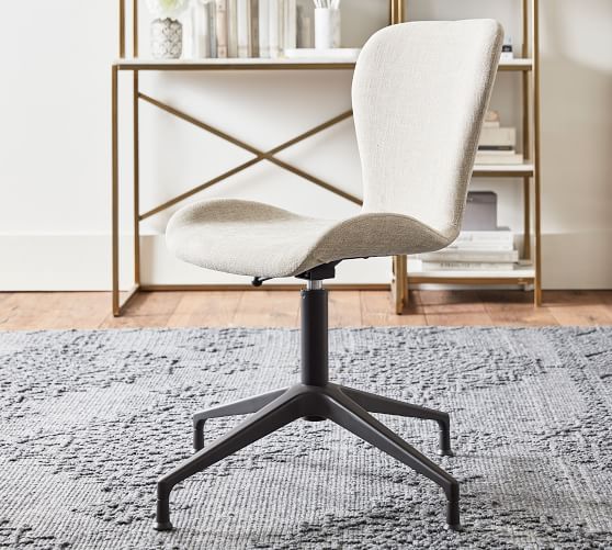 upholstered rolling desk chair