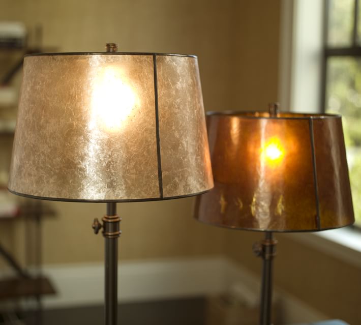 pottery barn mica lamp