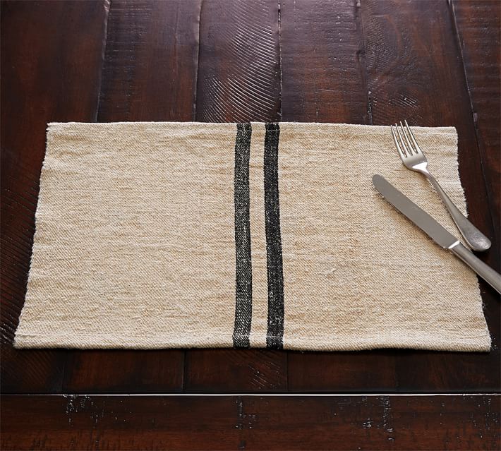 Grainsack Placemat Pottery Barn