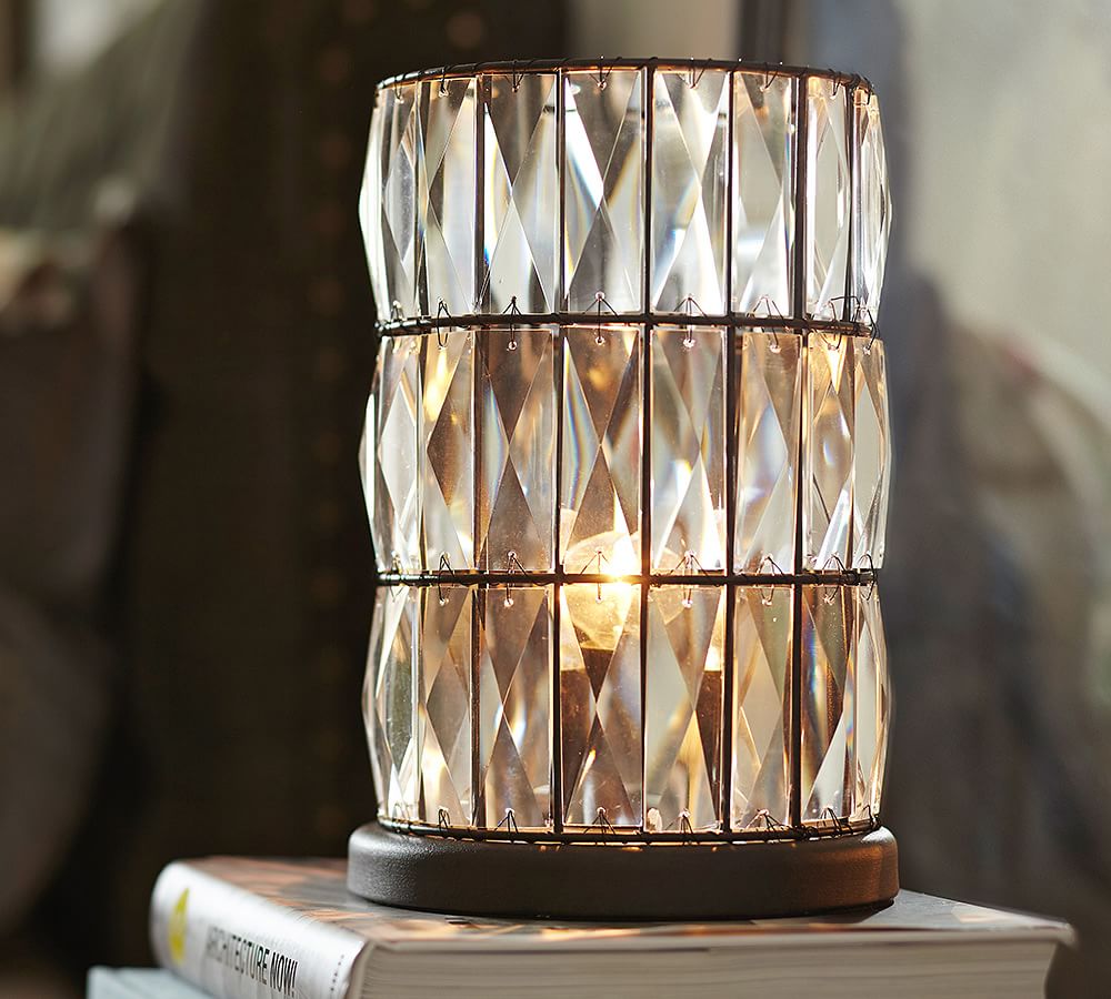Adeline Crystal Ambient Accent Table Lamp | Pottery Barn
