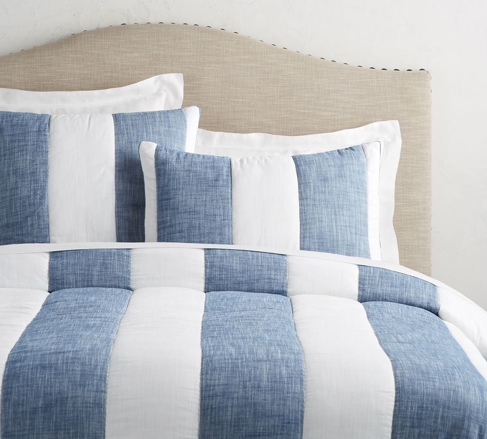 Clarence Stripe Quilt & Sham Pottery Barn