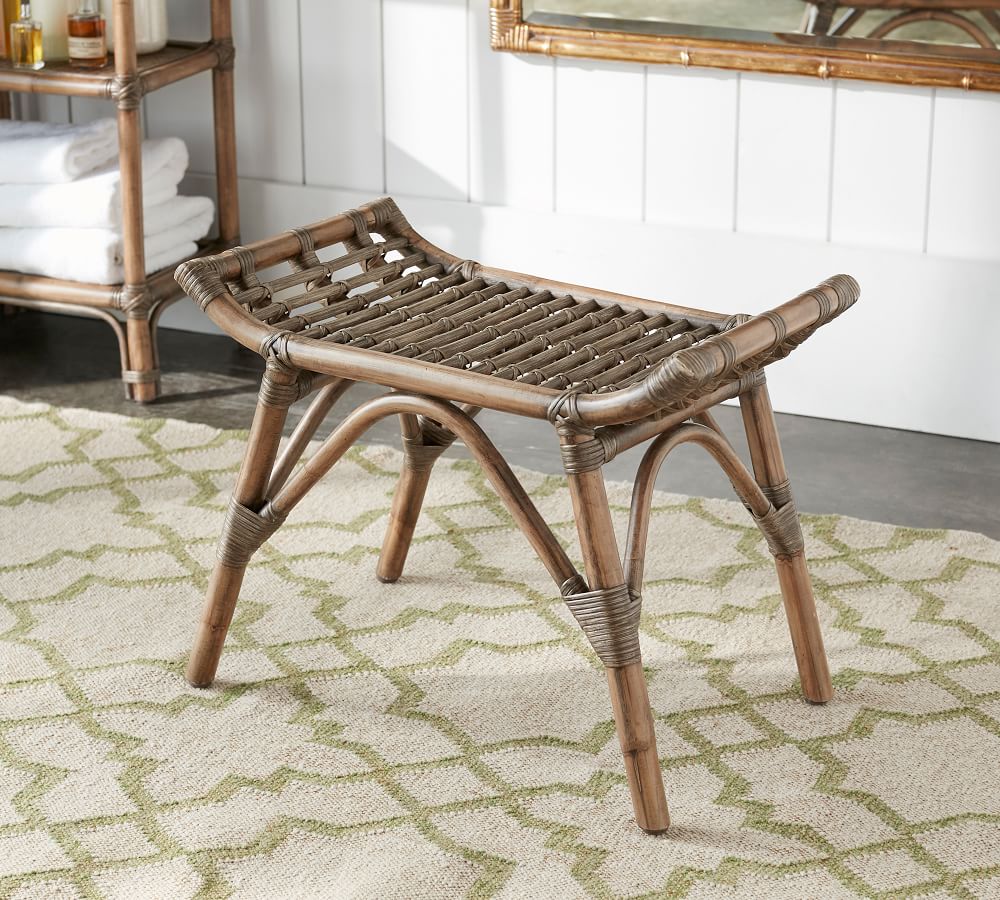 Rattan Stool Pottery Barn