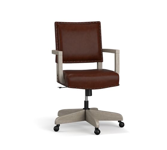 manchester upholstered swivel desk chair