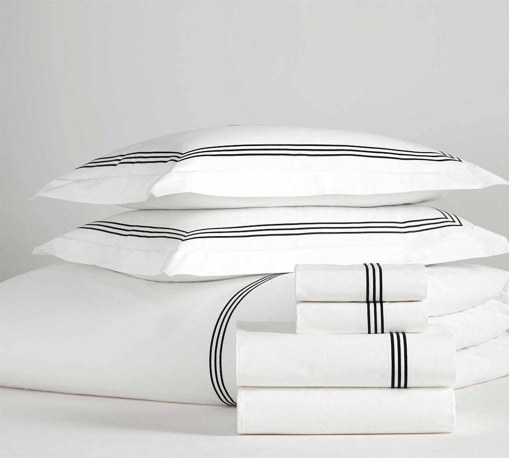 Grand Organic Percale Bedding Bundle | Pottery Barn