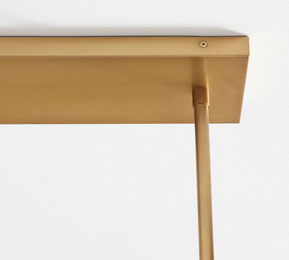 Flared Glass 3Light Pendant Pottery Barn