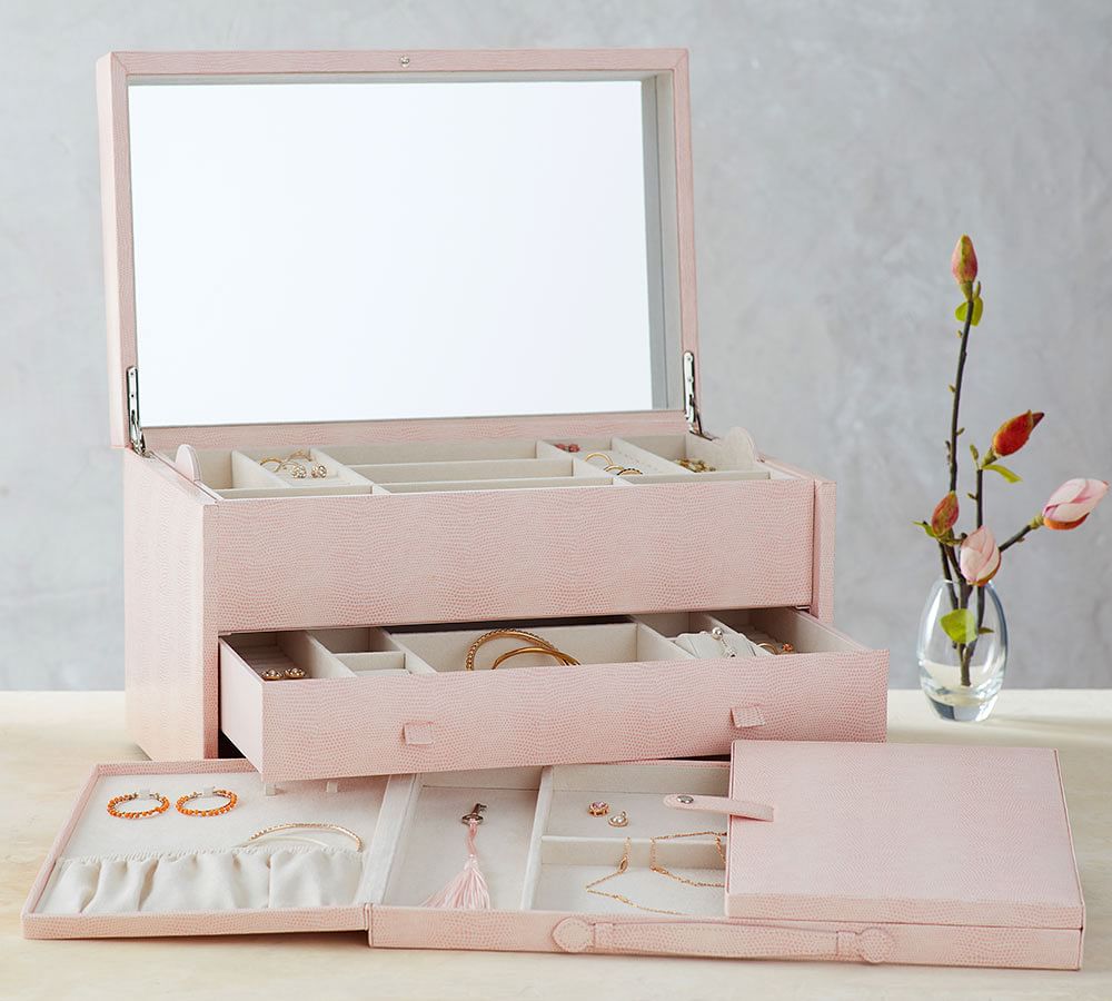 Mckenna Personalized Jewelry Armoire Pottery Barn