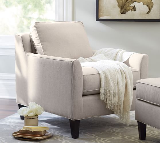 pottery barn chairs for living room