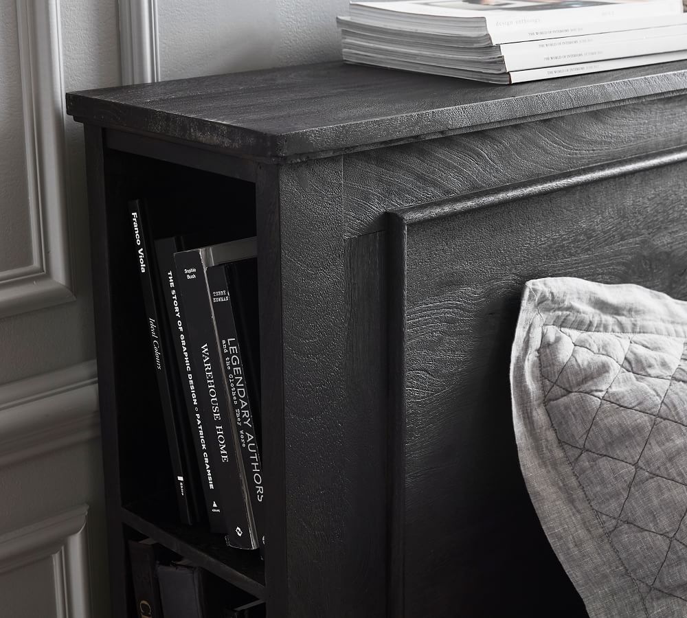 Astoria Storage Headboard & Platform Bed Pottery Barn