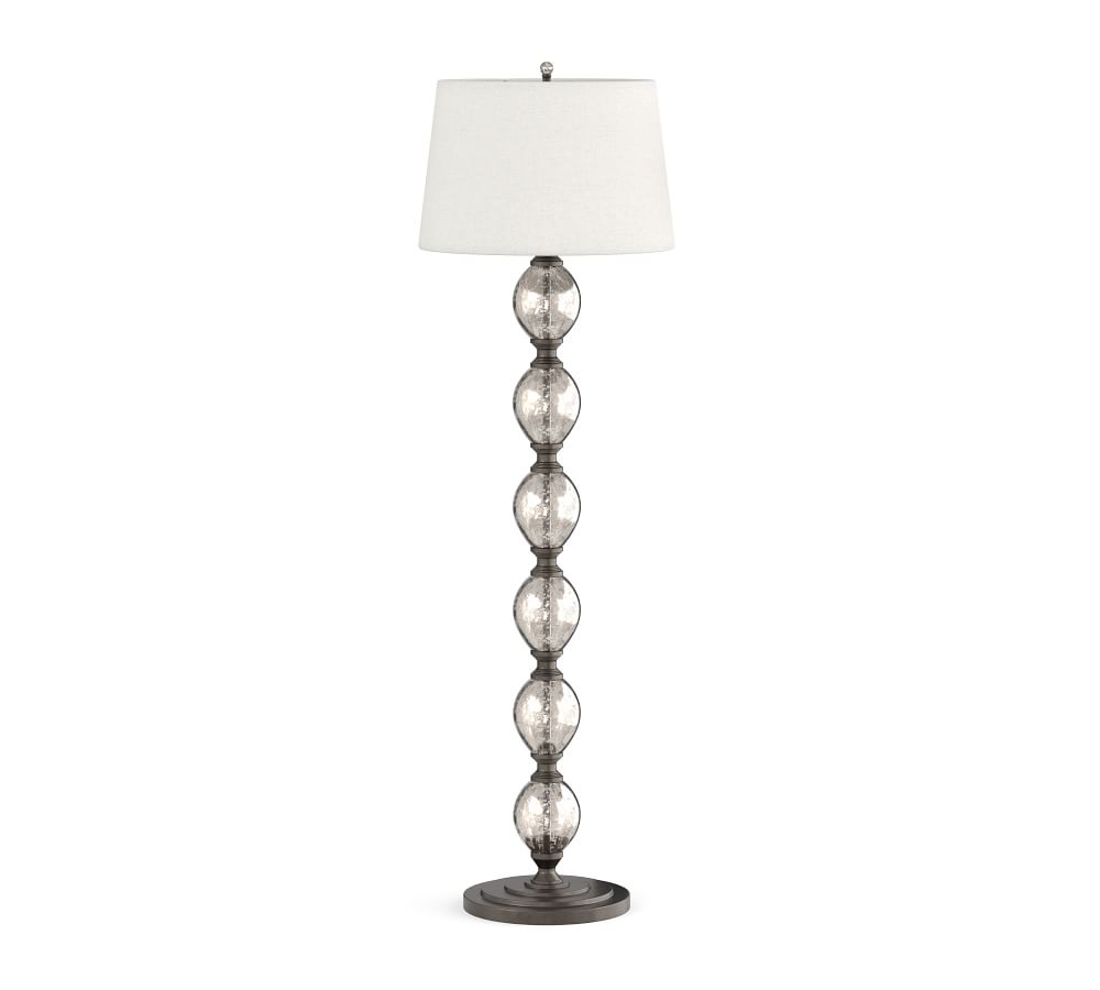 Stacked Mercury Glass Floor Lamp Pottery Barn