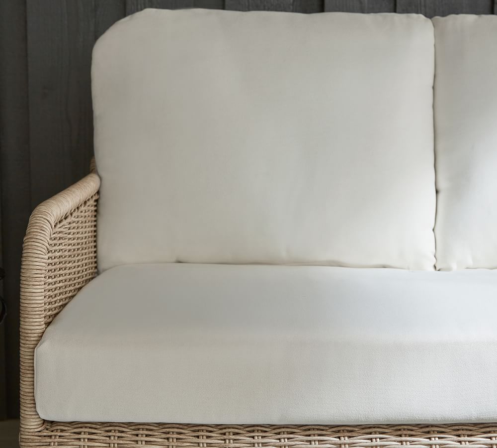 Tulum AllWeather Wicker 47" Patio Loveseat Pottery Barn