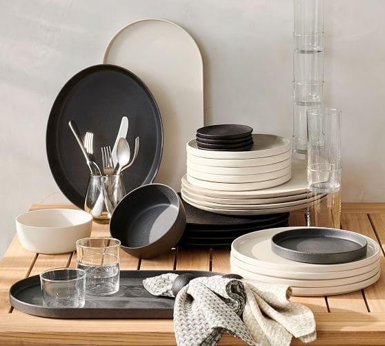 mason modern stoneware dinner plates