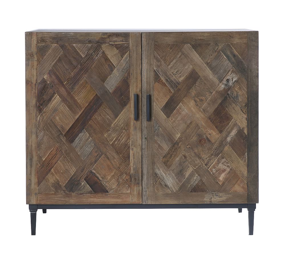 pottery barn parquet buffet