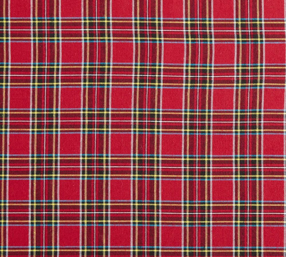 Madison Plaid Cotton Tablecloth Pottery Barn