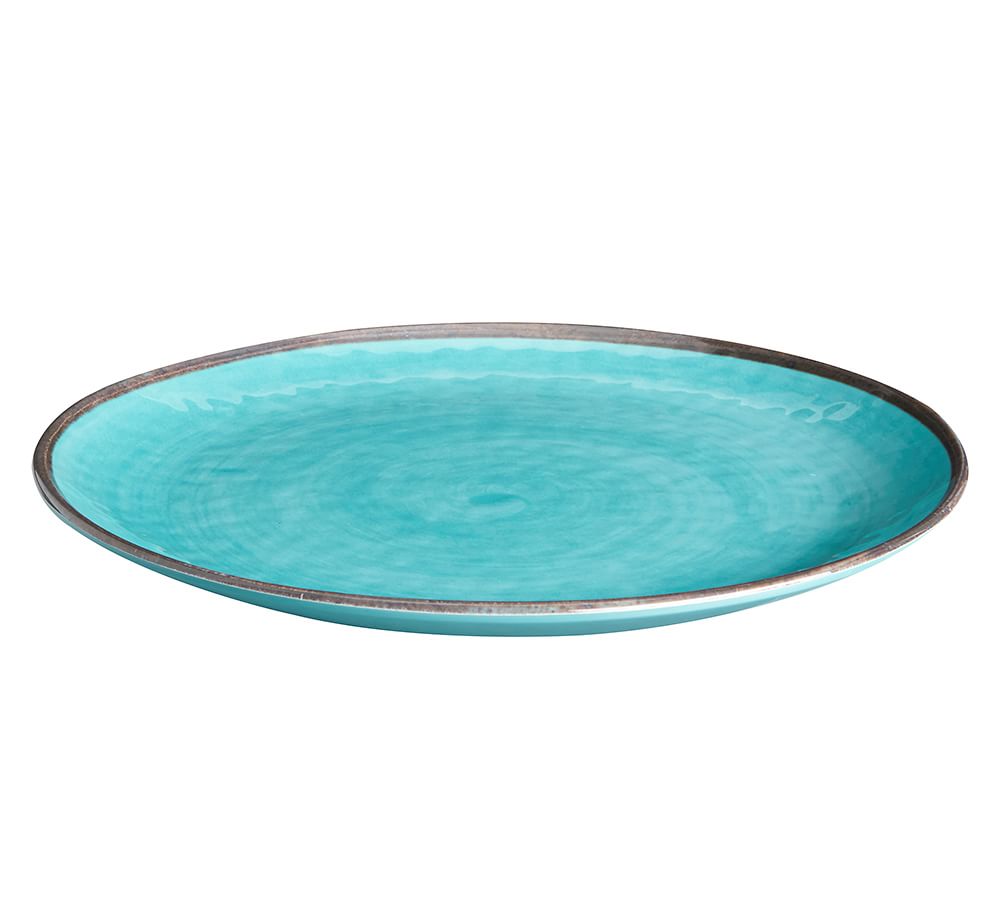 Swirl Melamine Dinner Plate - Turquoise | Pottery Barn