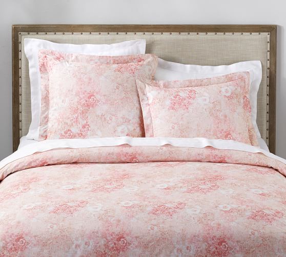 pink patterned duvet cover