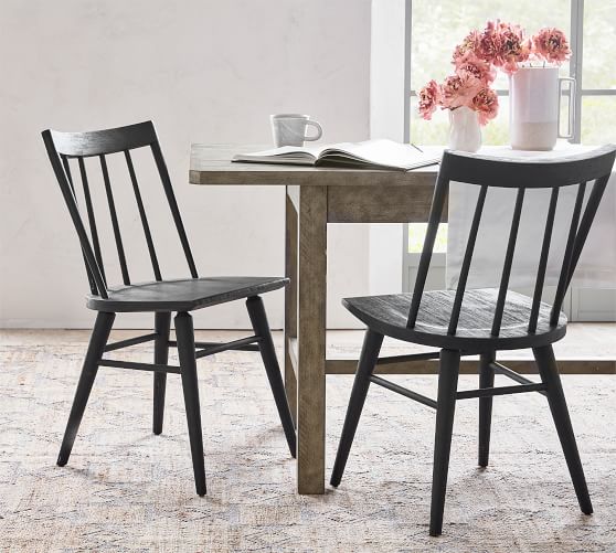 black dining chairs pottery barn