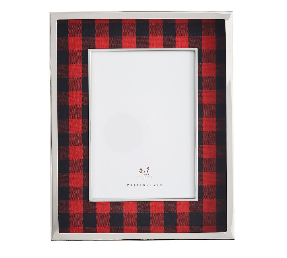 Plaid Picture Frames Pottery Barn