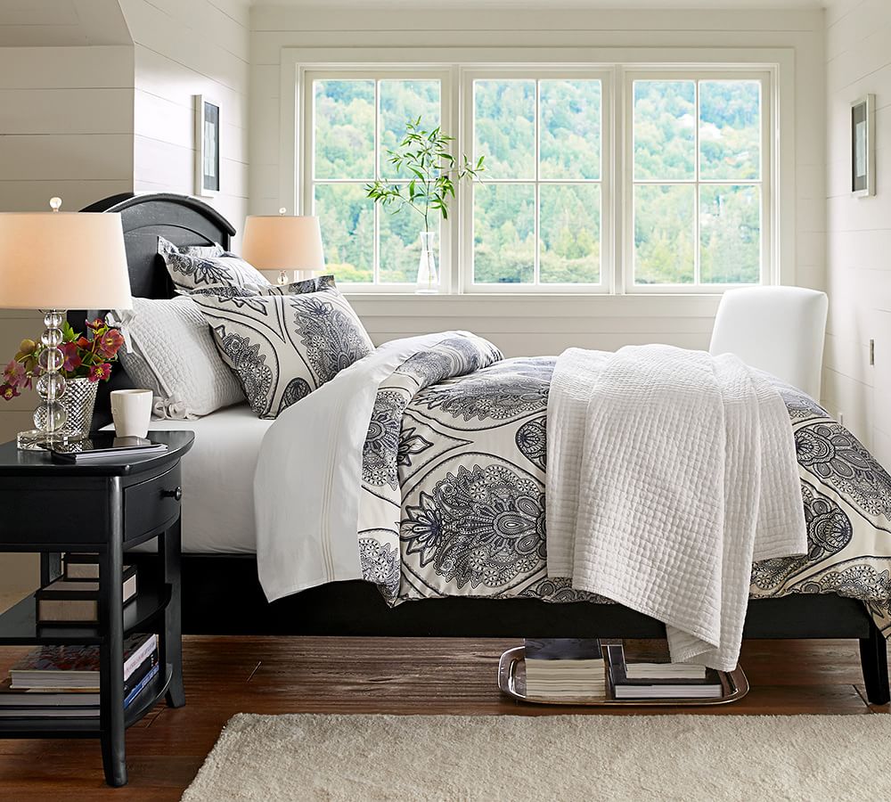 Cassidy Medallion Patterned Duvet Cover & Sham Pottery Barn