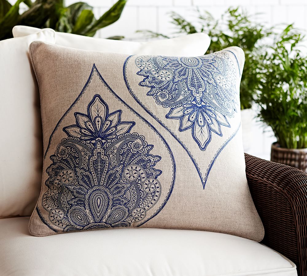 Cassidy Medallion Decorative Pillow Cover Pottery Barn