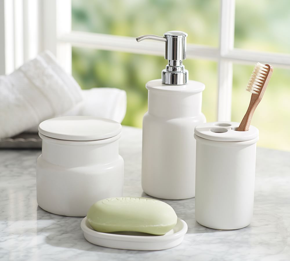 Ceramic Bathroom Accessories Pottery Barn