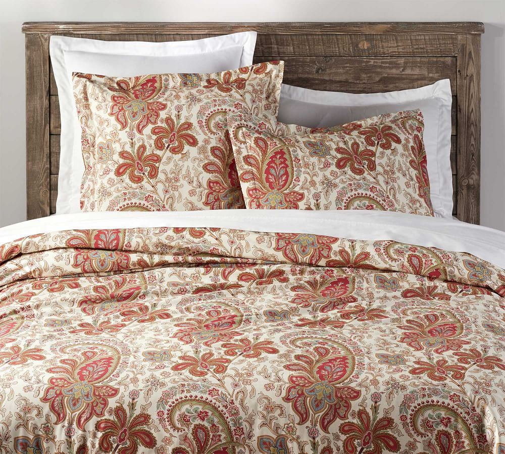 pottery barn paisley comforter