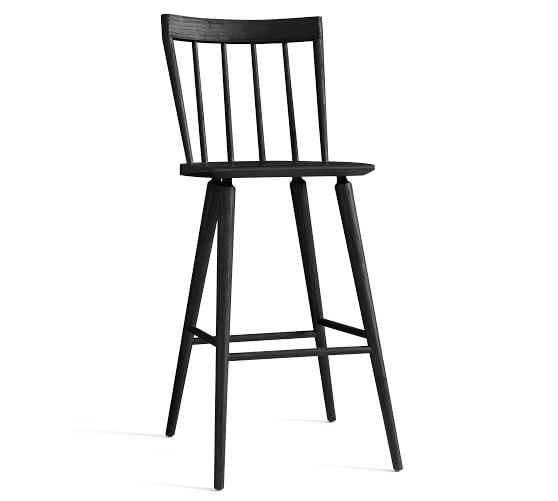 black windsor bar stools