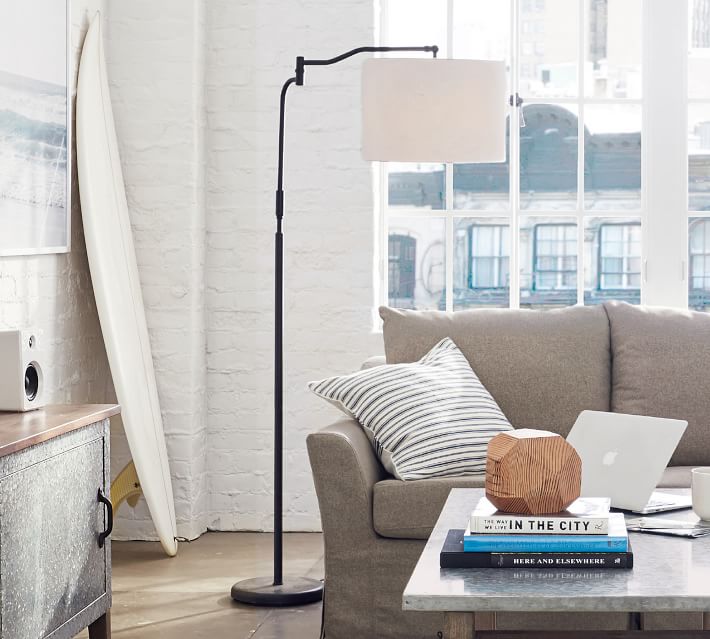 pottery barn adjustable floor lamp