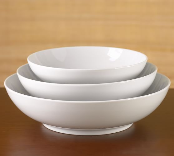 pottery barn great white bowls