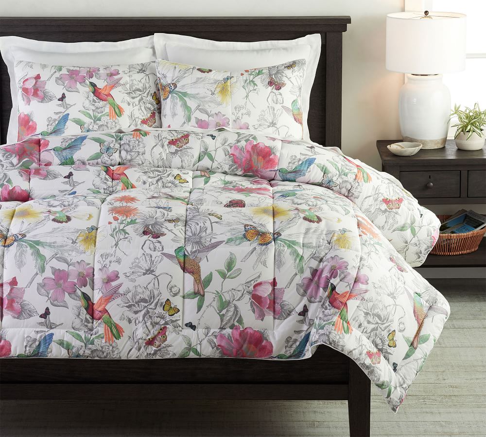 pottery barn duvet birds