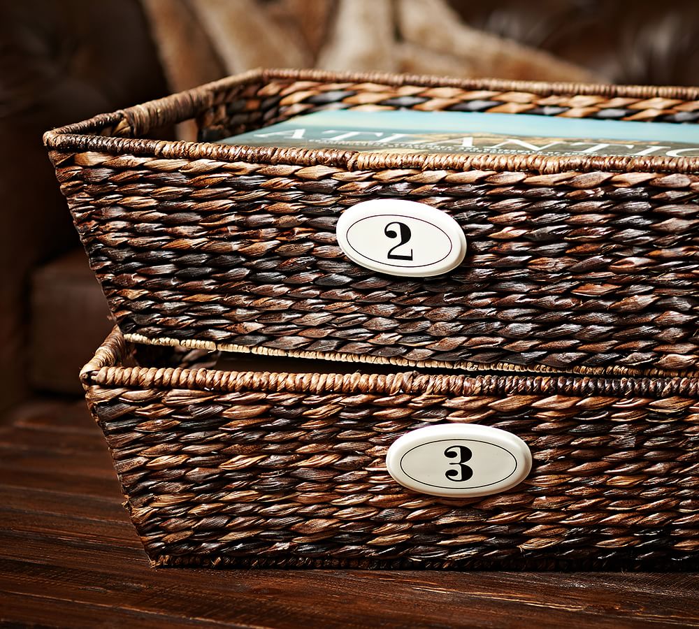 Numbered Basket Plaques Pottery Barn