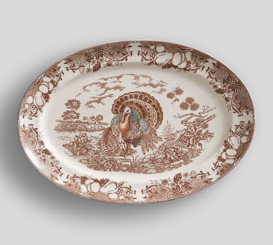 ceramic turkey platters