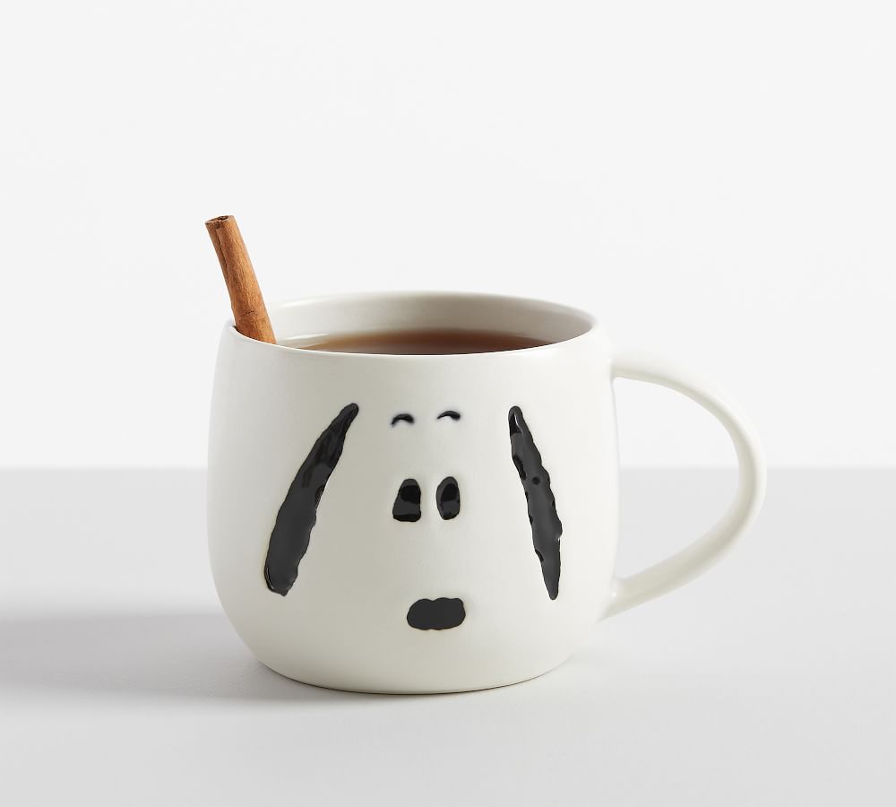 Peanuts Snoopy Face Stoneware Mug Pottery Barn