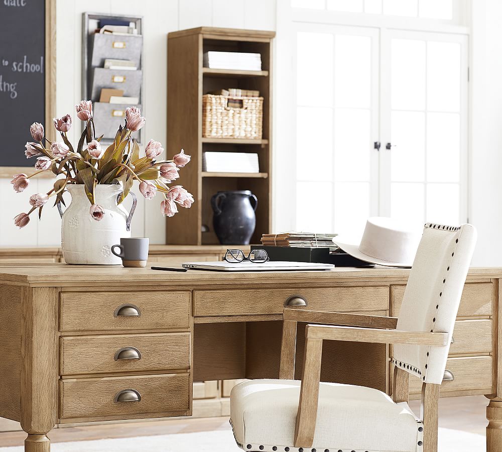 pottery barn printer's keyhole desk