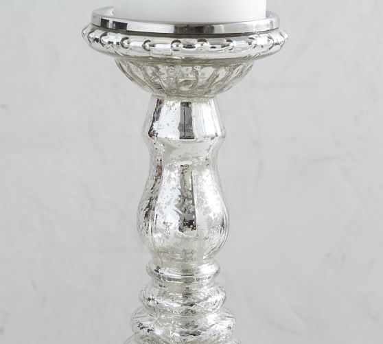 Antique Mercury Glass Candleholders | Pottery Barn