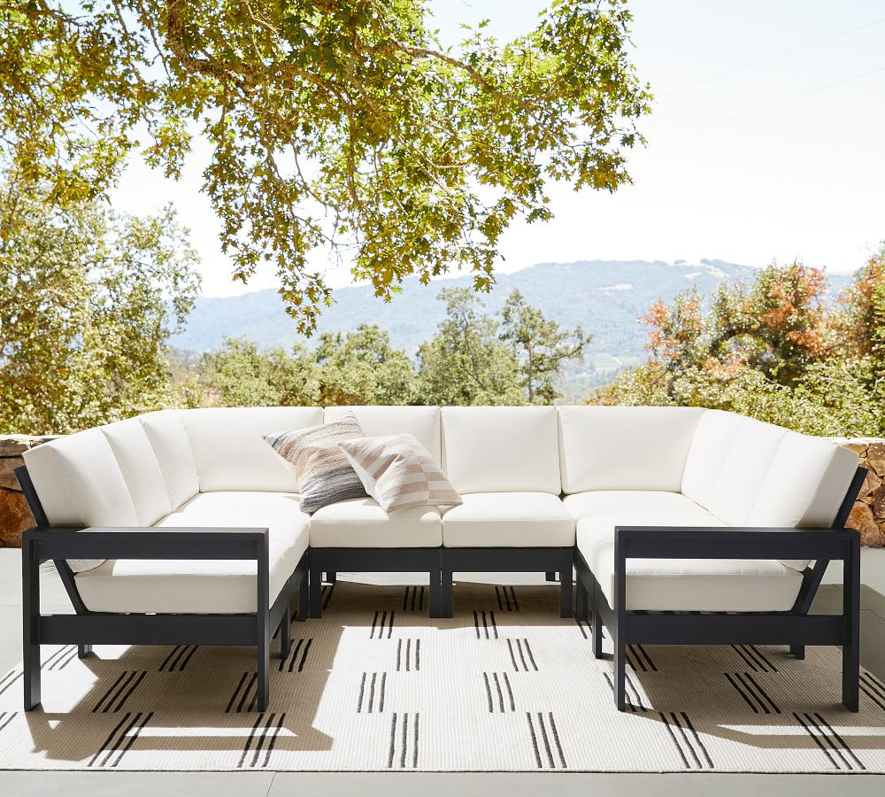 small u shaped outdoor sectional