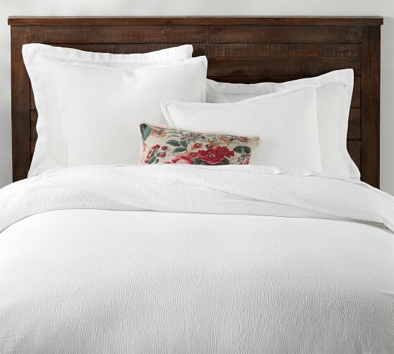 white gauze duvet cover