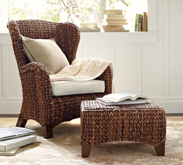 seagrass wingback chair