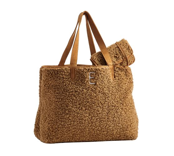 tote bag with fur