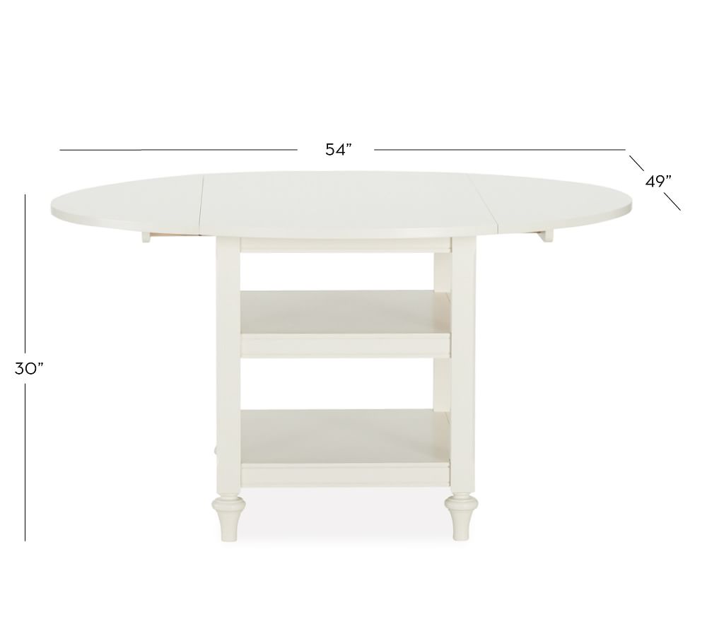 Shayne Round Drop Leaf Kitchen Table | Pottery Barn