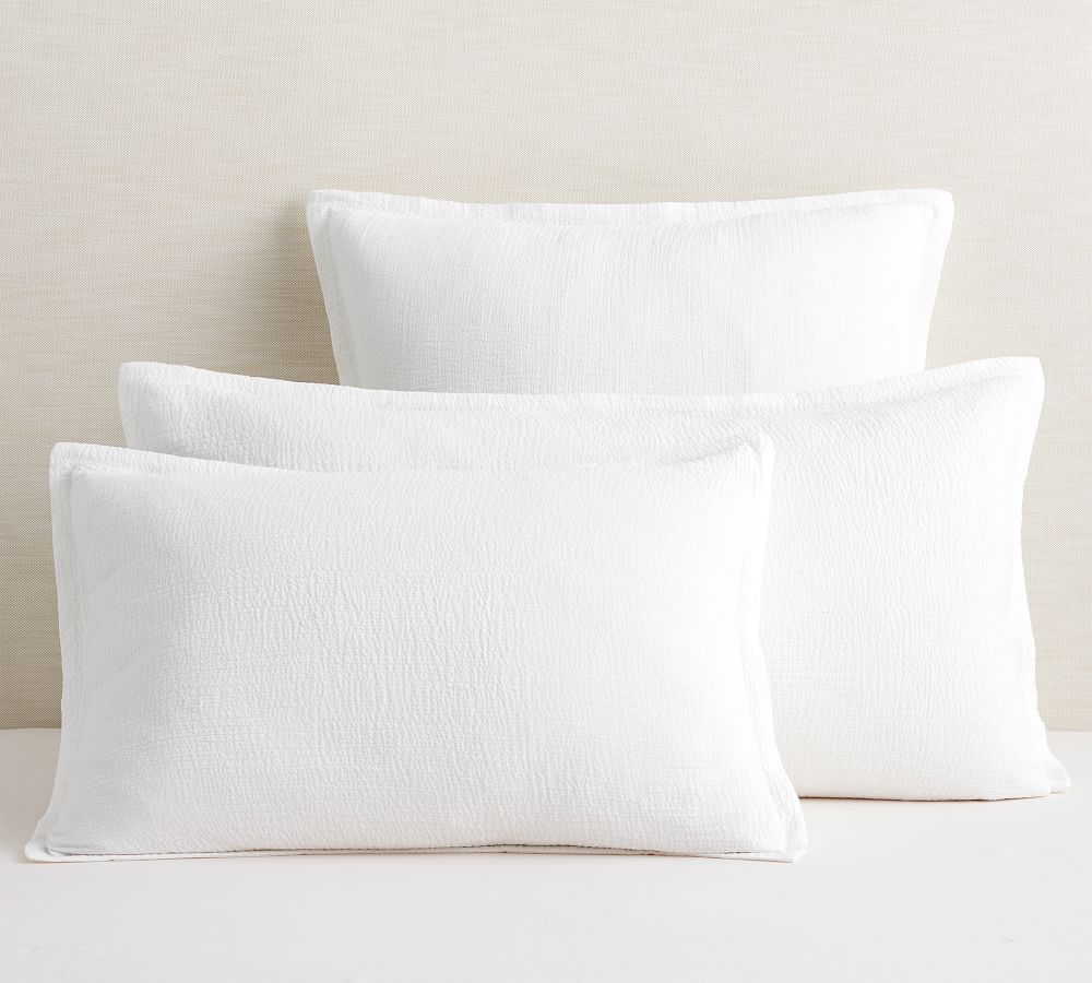 Crinkle Gauze Pillow Sham Pottery Barn
