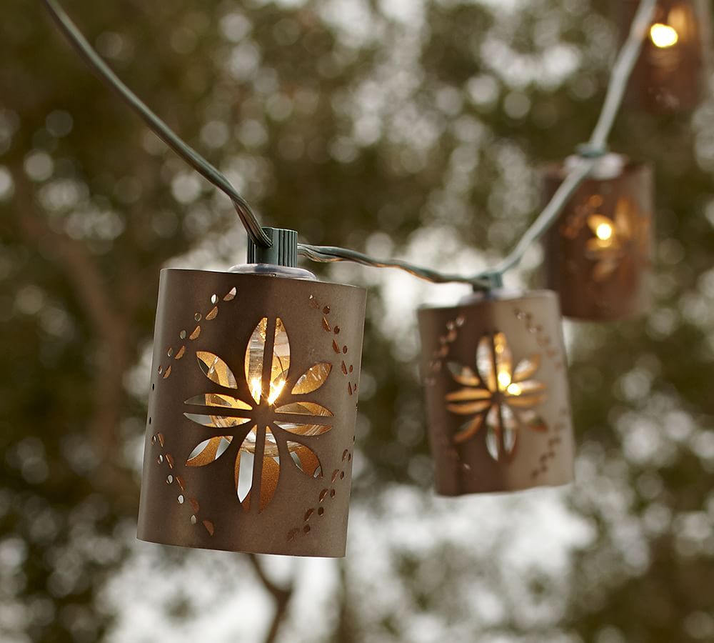 Punched Tin String Lights | Pottery Barn