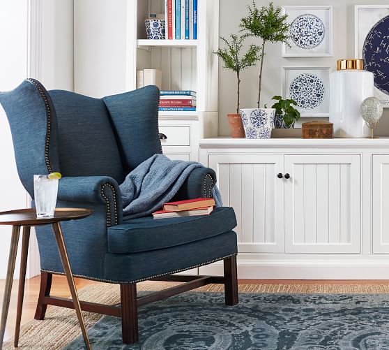 pottery barn wingback chair