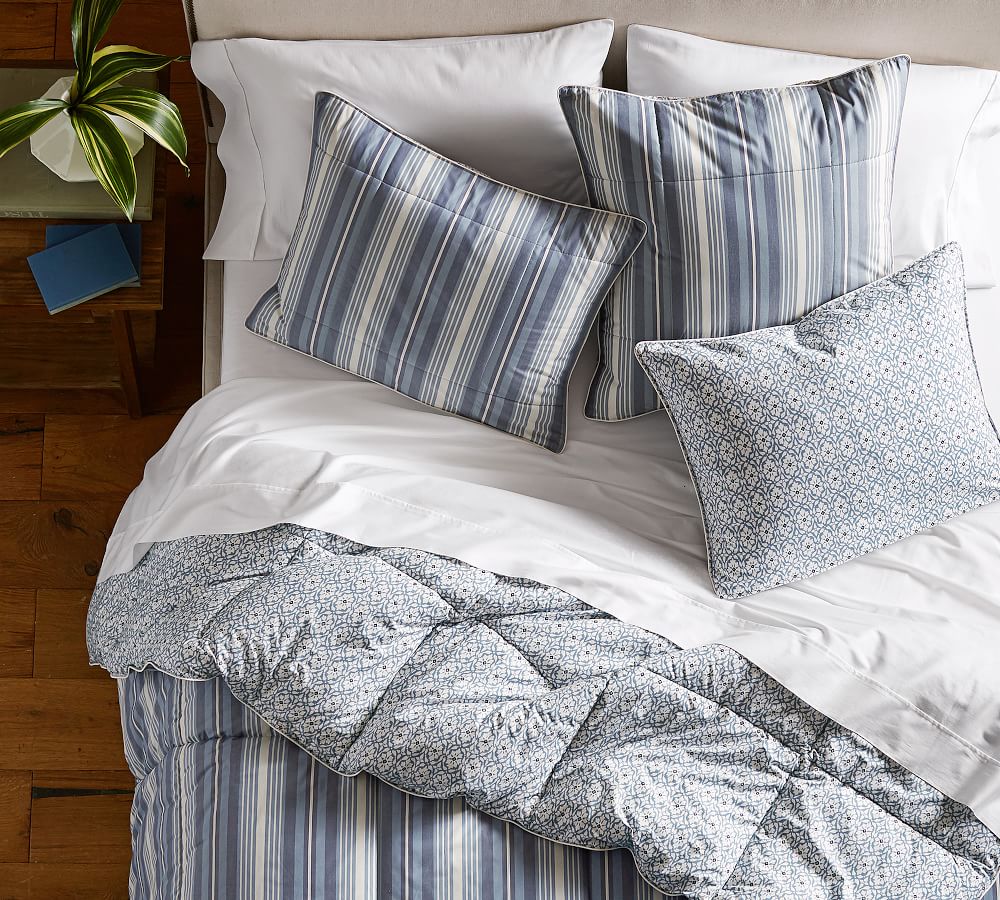 Meredith Reversible Comforter & Shams | Pottery Barn